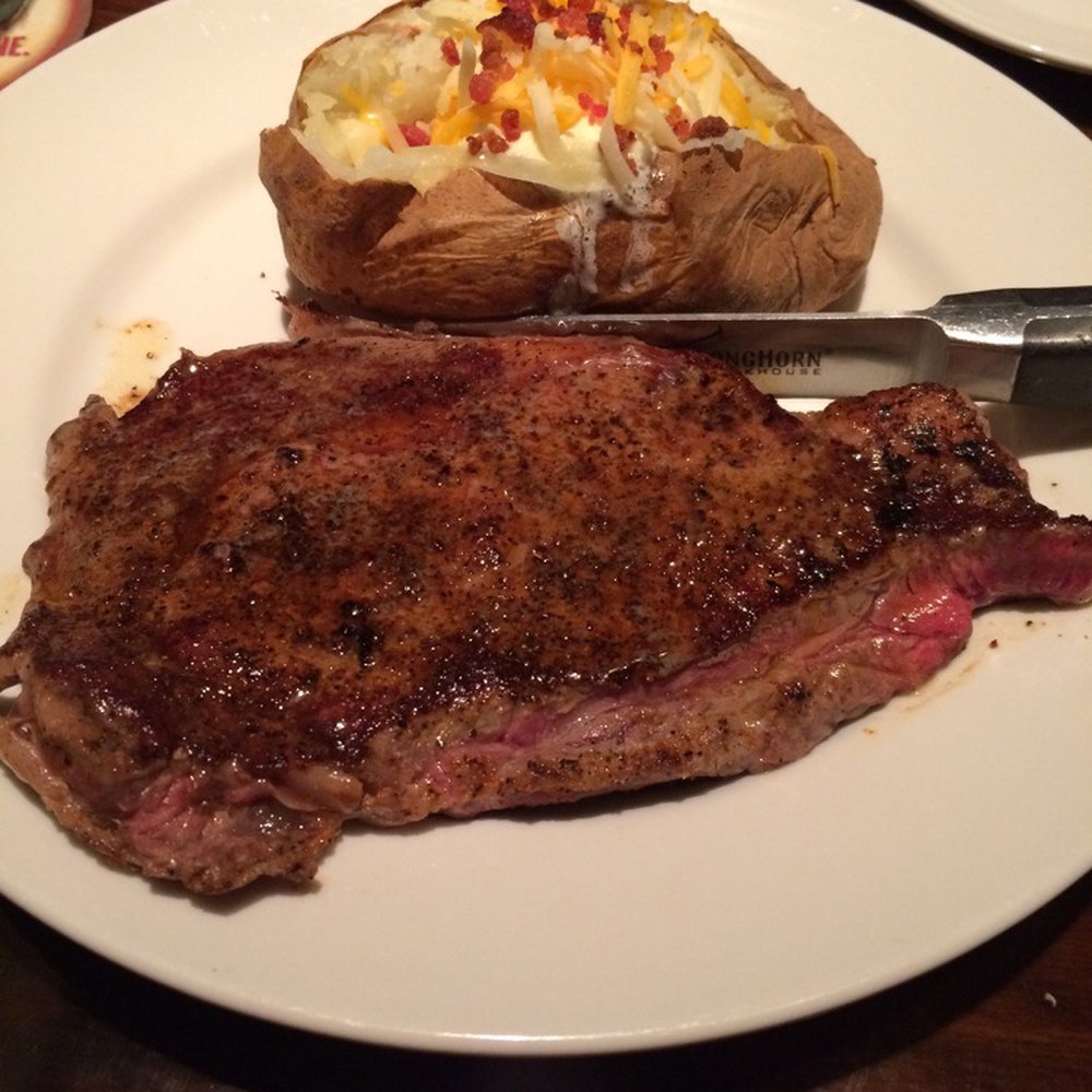 LongHorn Steakhouse - Ribeye steak and loaded baked potato - Steakhouses Near Me - Daphne, Alabama LongHorn Steakhouse - Ribeye steak and loaded baked potato - Steakhouses Near Me - Daphne, Alabama