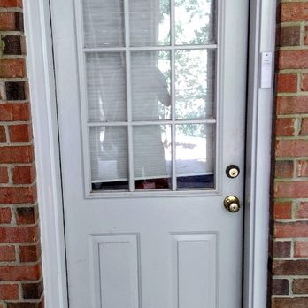 Brian's Do-All Services - This is a door I replaced the brick mold and painted it - Heating & Air Conditioning/HVAC Near Me