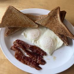 A&W - Two eggs, two pieces of toast and something that resembles bacon
