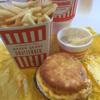 Whataburger - Jalapeño Cheddar Biscuit with fresh hot French fries and gravy. Breakfast trifecta!! - Burgers Near Me - Whitesboro, Texas Whataburger - Jalapeño Cheddar Biscuit with fresh hot French fries and gravy. Breakfast trifecta!! - Burgers Near Me - Whitesboro, Texas