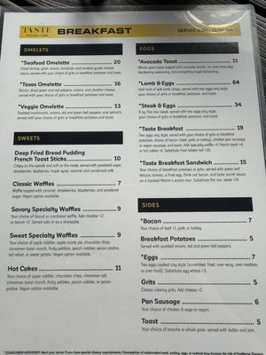 Menu photo 1 Taste Kitchen + Bar Sugar Land, TX Menu photo 1 Taste Kitchen + Bar Sugar Land, TX