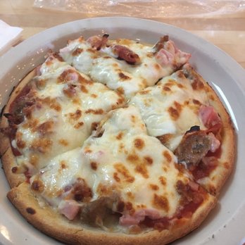 Dugout Bar - 7" meat pizza - Dive Bars Near Me - Indianapolis, Indiana