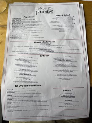 Menu photo 4 Trailhead Bar | Grill | Wood Fired Pizza Cody, WY Menu photo 4 Trailhead Bar | Grill | Wood Fired Pizza Cody, WY