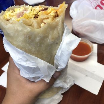 La Posta De Acapulco - Breakfast Burrito with French Fries!!! So good!! - Mexican Near Me - Spring Valley, California