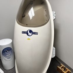 Peterson AFB, Fitness Center - Gotta use this machine!!!!! It's a BodPod. It tracks your BFA and you can use it to gage your progress