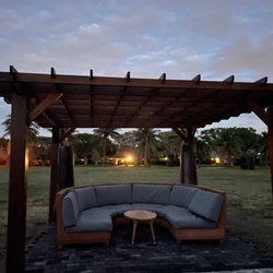Beautiful evening cabanas for sitting around and having a Moonside chat
