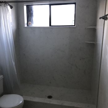 Classic Cultured Marble Inc - My brand new walk-in shower - General Contractors Near Me - West Palm Beach, Florida