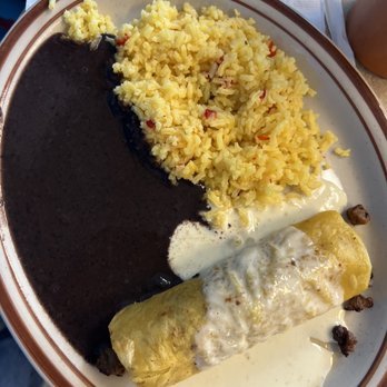 EL K’iche - Steak Enchilada, rice, and beans. - Mexican Near Me - Conway, Arkansas