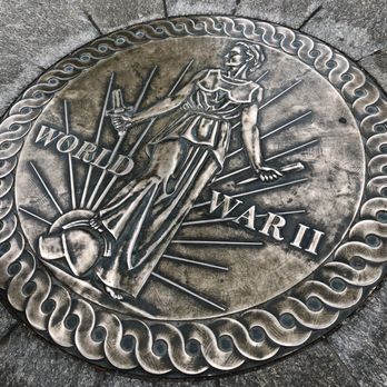 World War II Memorial - Emblem on the ground - Landmarks & Historical Buildings Near Me - Washington, DC, District of Columbia
