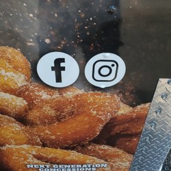 The Cinnabomb Mini Donut Factory - Like and follow us on social media platforms