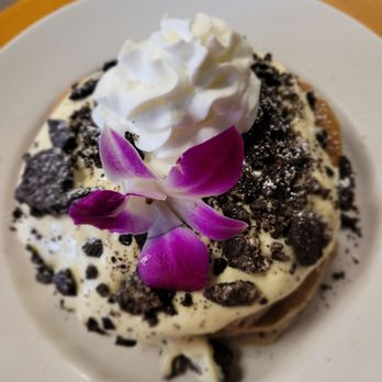 Guieb Cafe - Oreo cheesecake pancakes - New American Near Me - Honolulu, Hawaii Guieb Cafe - Oreo cheesecake pancakes - New American Near Me - Honolulu, Hawaii