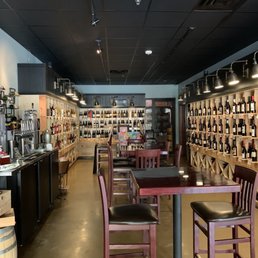 Interior and wine selection Interior and wine selection