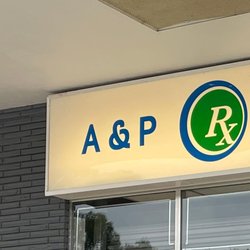 A&P Pharmacy - The A&P pharmacy sign