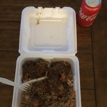 Jamaican Kitchen - Medium Jerk Chicken w/ Rice & Peas - Caribbean Near Me - Fayetteville, North Carolina Jamaican Kitchen - Medium Jerk Chicken w/ Rice & Peas - Caribbean Near Me - Fayetteville, North Carolina