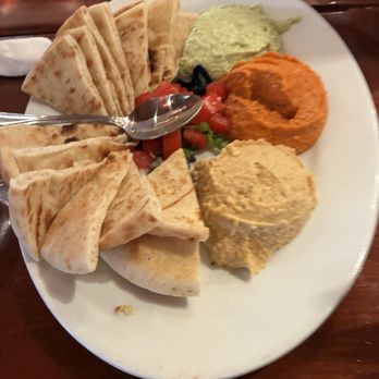 Panini Kabob Grill - Hummus trio - Mediterranean Near Me - Irvine, California Panini Kabob Grill - Hummus trio - Mediterranean Near Me - Irvine, California