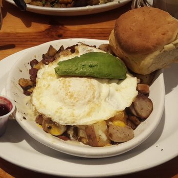 From Scratch Restaurant - From scratch skillet with avocado, sausage, and bacon - Breakfast & Brunch Near Me - Carmel, California From Scratch Restaurant - From scratch skillet with avocado, sausage, and bacon - Breakfast & Brunch Near Me - Carmel, California