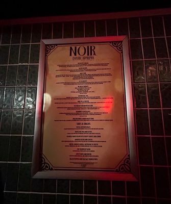 Menu photo 5 Noir Dark Spirits Scranton, PA