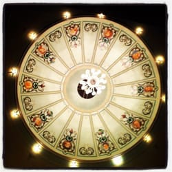 Theatre Royal Hotel - The domed ceiling featuring poets & composers
