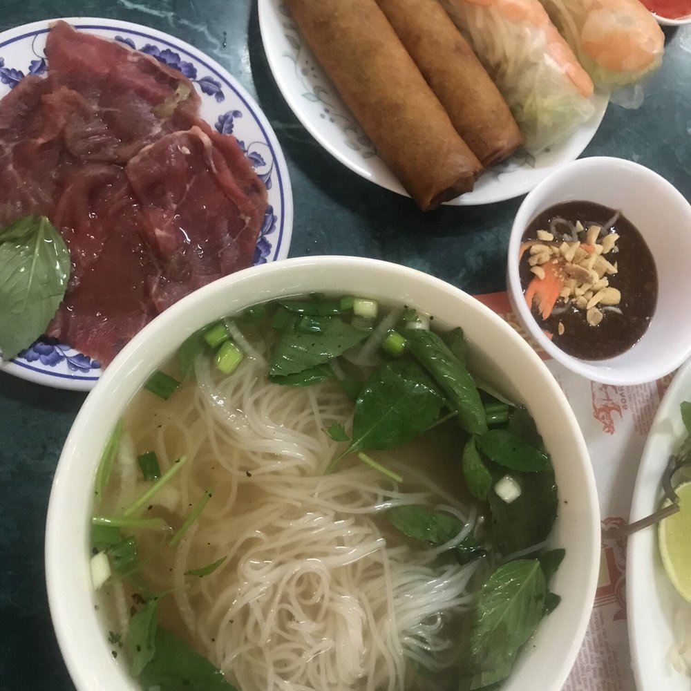 VN Dish - Pho combo meal and you get all that for 9.99! The pho soup the best I had in SoCal! You get pho, egg rolls and spring rolls! So good! - Vietnamese Near Me - Corona, California VN Dish - Pho combo meal and you get all that for 9.99! The pho soup the best I had in SoCal! You get pho, egg rolls and spring rolls! So good! - Vietnamese Near Me - Corona, California