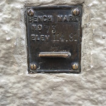 Gastown Steam Clock - I love little hidden details like this benchmark on the building facing the clock. - Landmarks & Historical Buildings Near Me - Vancouver, British Columbia Gastown Steam Clock - I love little hidden details like this benchmark on the building facing the clock. - Landmarks & Historical Buildings Near Me - Vancouver, British Columbia
