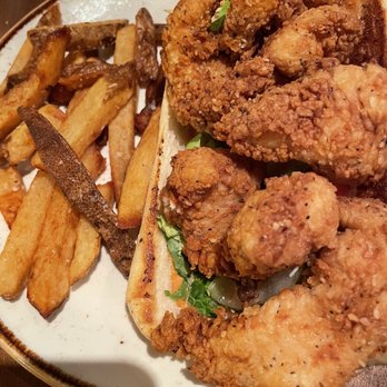 Sea Level NC - Catfish poboy (subbed the shrimp) - Seafood Near Me - Charlotte, North Carolina Sea Level NC - Catfish poboy (subbed the shrimp) - Seafood Near Me - Charlotte, North Carolina