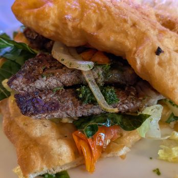 The Frybread Lounge - Bison Ribeye Sandwich Frybread, a must order if you see it! - Lounges Near Me - Scottsdale, Arizona The Frybread Lounge - Bison Ribeye Sandwich Frybread, a must order if you see it! - Lounges Near Me - Scottsdale, Arizona