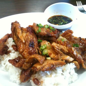 Ross J's Aloha Grill - under 4 bucks. Spicy korean chicken rice bowl with extra sauce on the side. :) can't go wrong! - Hawaiian Near Me - Henderson, Nevada Ross J's Aloha Grill - under 4 bucks. Spicy korean chicken rice bowl with extra sauce on the side. :) can't go wrong! - Hawaiian Near Me - Henderson, Nevada