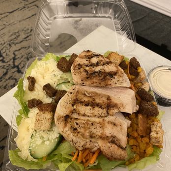 Thirsty Moose Taphouse - Caesar Salad *with Grilled Chicken Breast* worth the extra $ - Sports Bars Near Me - Manchester, New Hampshire Thirsty Moose Taphouse - Caesar Salad *with Grilled Chicken Breast* worth the extra $ - Sports Bars Near Me - Manchester, New Hampshire