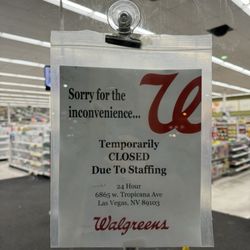 Store closed indefinitely due to staffing