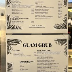 Guam Grub - Menu Jan 2024