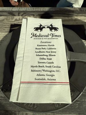 Menu photo 2 Medieval Times Dinner & Tournament Schaumburg, IL Menu photo 2 Medieval Times Dinner & Tournament Schaumburg, IL