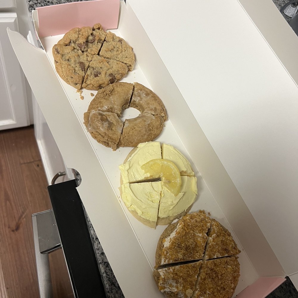 L to R: Chocolate chip, Donut, Lemon, and Fried Ice Cream