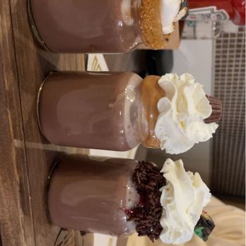 Whiskey Down Diner - Boozy hot chocolate flight (s'mores, peanut butter and rainbow cookie) - Bars Near Me - Farmingdale, New York Whiskey Down Diner - Boozy hot chocolate flight (s'mores, peanut butter and rainbow cookie) - Bars Near Me - Farmingdale, New York
