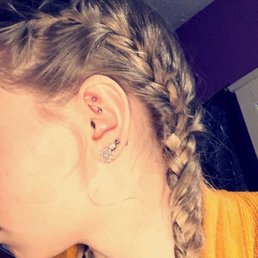 My rook piercing