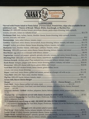 Nana's Sandwich Shoppe by null