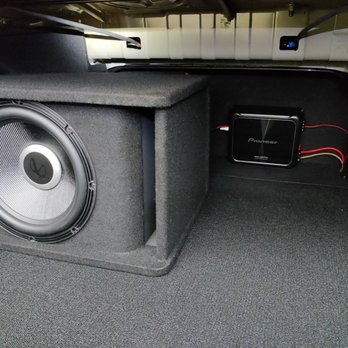 AMP Designs - Clean install with a Pioneer Amp and Infinity 12' Sub - Car Stereo Installation Near Me
