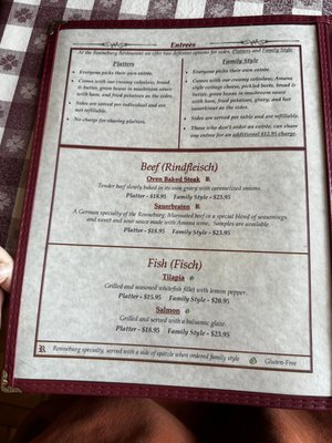 Menu photo 5 Ronneburg Restaurant Amana, IA Menu photo 5 Ronneburg Restaurant Amana, IA