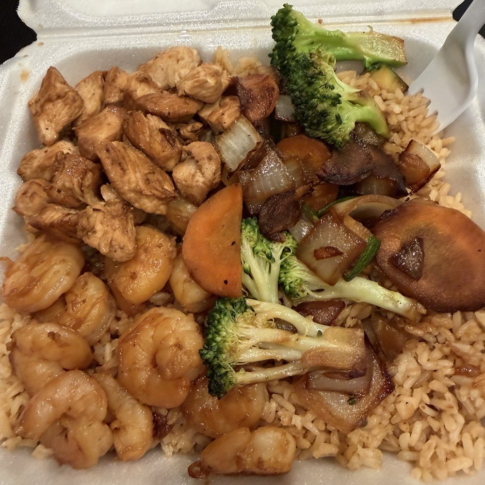 Hibachi chicken and shrimp