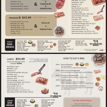 2N1 Korean BBQ - June 2025 Menu - Korean Near Me - Temecula, California