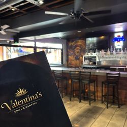 Menu and bar area