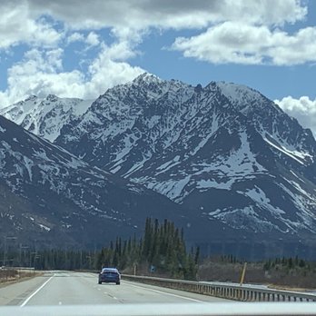 Denali North View Point - Passing through the high way that these giant mountains surround - Campgrounds Near Me - Trapper Creek, Alaska