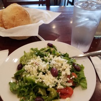 Afrah Restaurant - Delicious Greek Salad and fresh Pita! - Mediterranean Near Me - Richardson, Texas