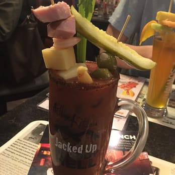 Hell's Kitchen - Bloody Mary - cheese, olives, pickle, celery, wings - New American Near Me - Minneapolis, Minnesota