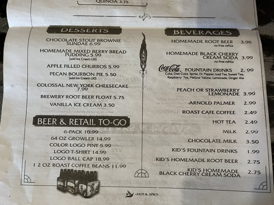 Menu photo 7 San Luis Valley Brewing Alamosa, CO