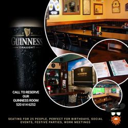 The Irish Cowboy - Hire out our Guinness Room! Seating for 25 people, suitable for birthdays, meetings, gatherings, etc... call now to reserve.