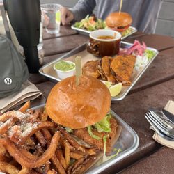 Fried Fish Sandwich, Birria Quesadilla, Burger