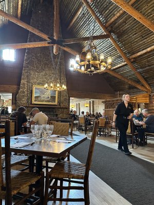 Old Faithful Inn Dining Room by null