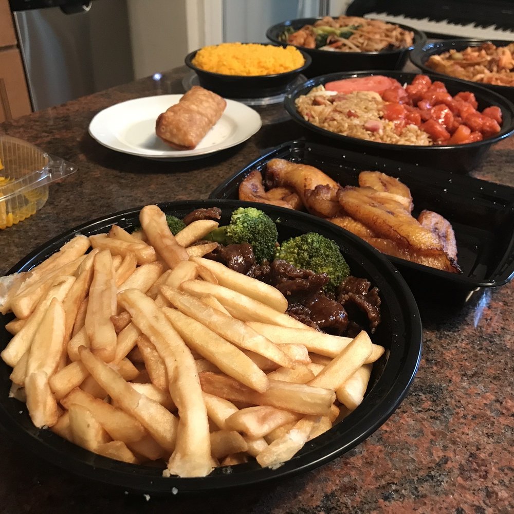 Steak in Orange Sauce, Yellow Plantains, Egg Custard dessert, Sweet & Sour Chicken Steak in Orange Sauce, Yellow Plantains, Egg Custard dessert, Sweet & Sour Chicken