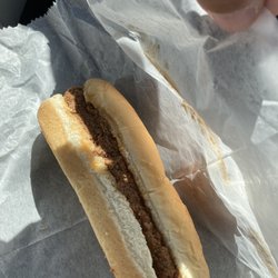 County Fare Hot Dogs - One of the coney dogs without onions