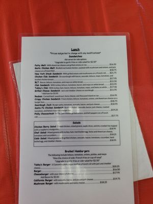 Menu photo 4 Tubby's Restaurant Rohnert Park, CA Menu photo 4 Tubby's Restaurant Rohnert Park, CA